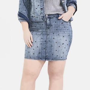 Torrid denim skirt